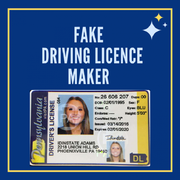 fake driver license maker online