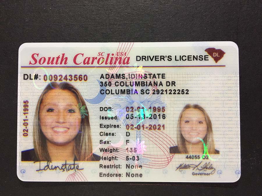 fake nc drivers license template